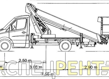 Аренда автовышки Спринтер 27 метров SPRINTER