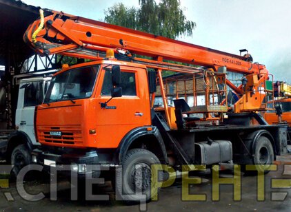 Аренда автовышки КАМАЗ 28 метров КАМАЗ