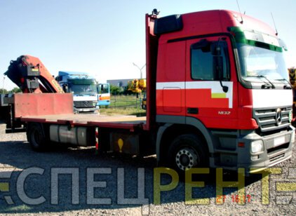 Аренда крана манипулятора Mersedes Actros 1832 5
тонн MERCEDES Actros 1832