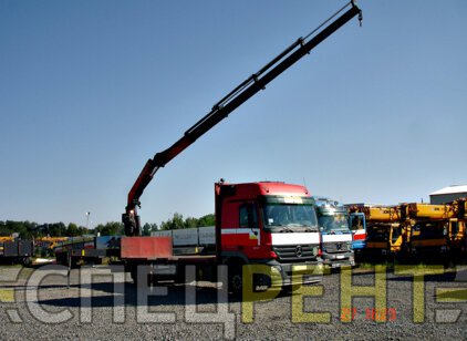 Аренда крана манипулятора Mersedes Actros 1832 5
тонн MERCEDES Actros 1832