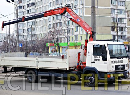 Аренда и услуги крана манипулятора MAN 5 тонн MAN
